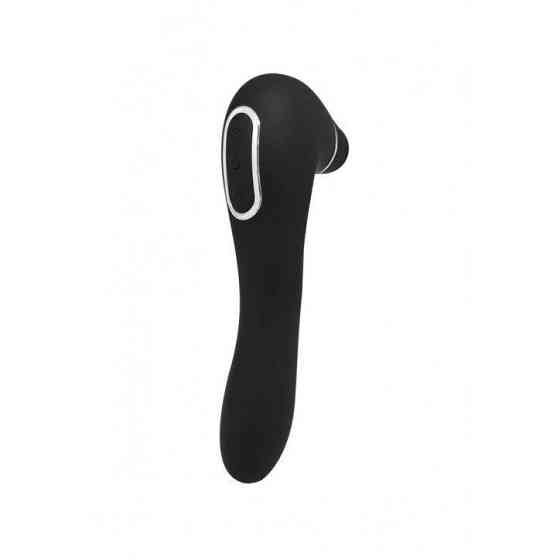 Вакуумный стимулятор с вибрацией Wooomy Smoooch Black Clitoral Suction & Vibration Sex Aura Киев