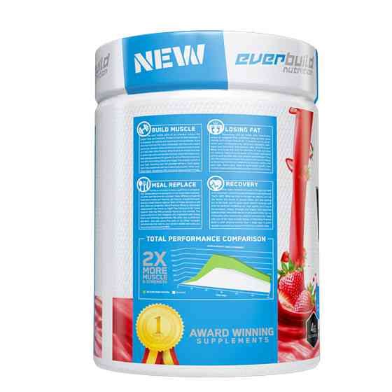 Протеїн Everbuild Nutrition Ultra Premium Whey Protein Build 454 г, Strawberry smoothie Луцьк