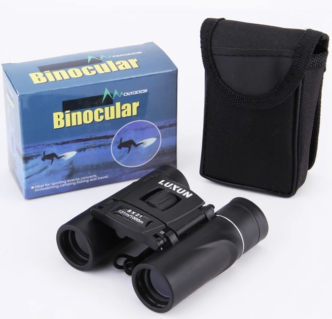 Бінокль Luxun 8x21 зі скляними лінзами (Чорний) Київ - фото 3