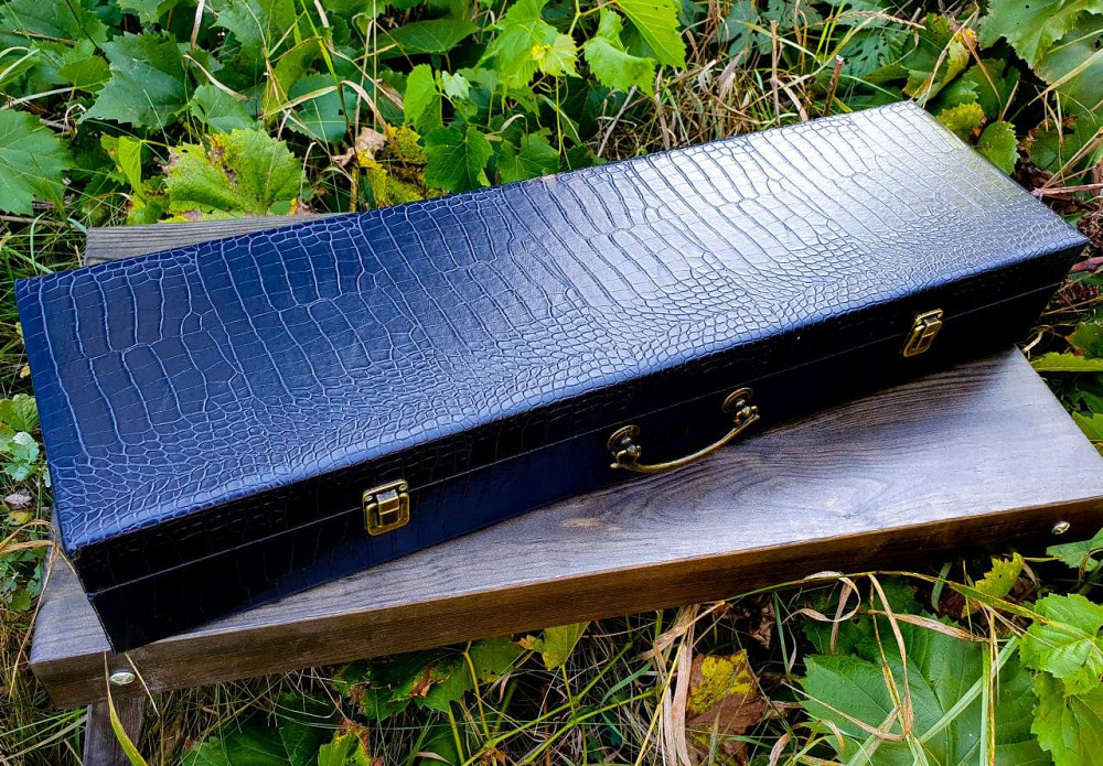 Ідеальний подарочний набір для шашлика в кожаному кейсі ідеальний подарунок військовому VIP 9 Тернопіль - фото 5