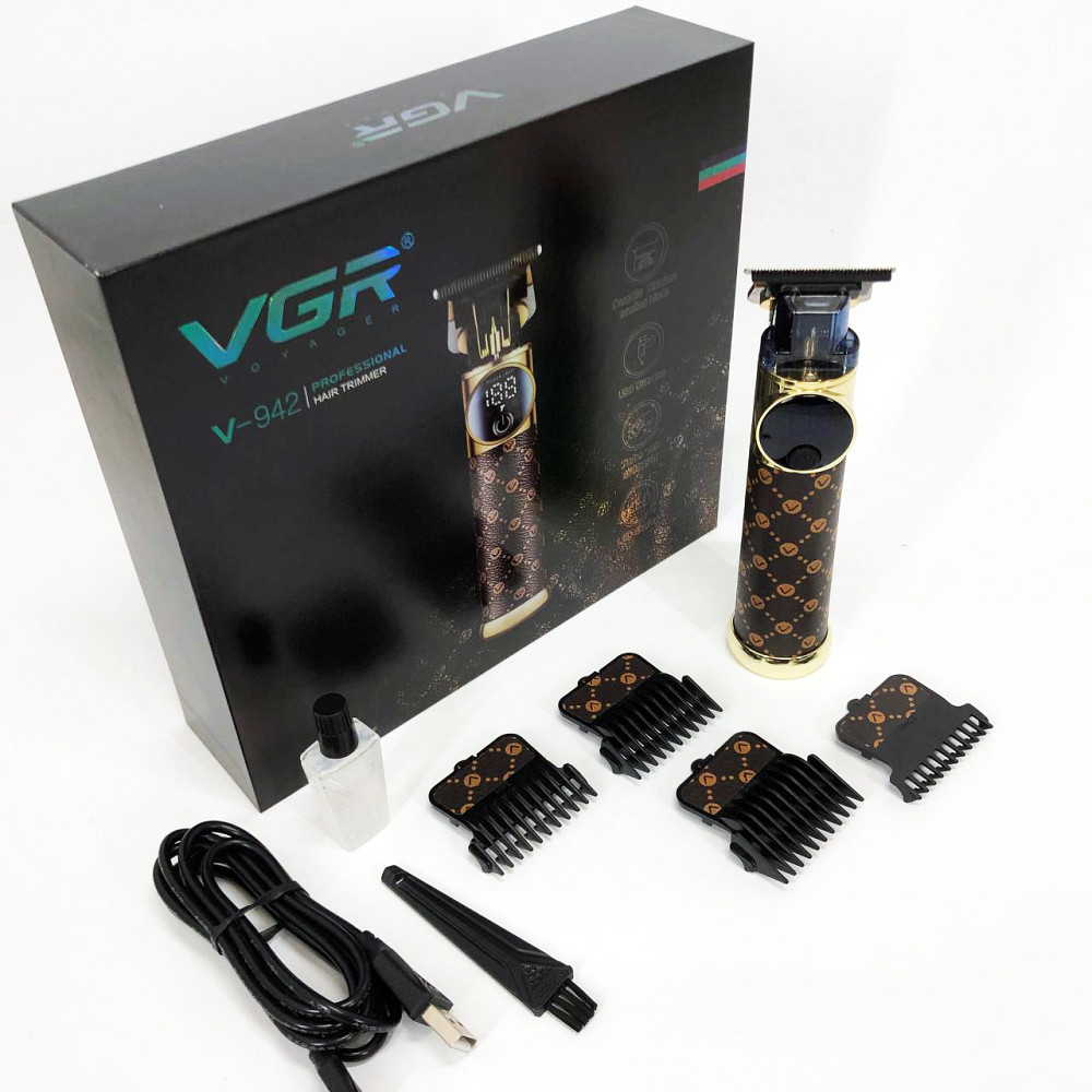 Машинка для стрижки з додатковими насадками, Акумуляторна універсальна машинка для стрижки YT-72 Львів - фото 12