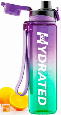 Гидратор Brave U Hydrated Water Bottle 1000ml зелено-фиолетовый Киев