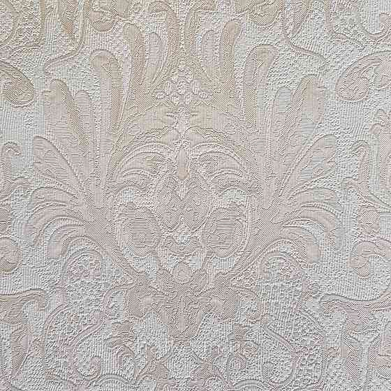 Шпалери метрові вінілові на флізелін Yuanlong Samsara метрові вензелі завитки структурні бежеві на білому Київ