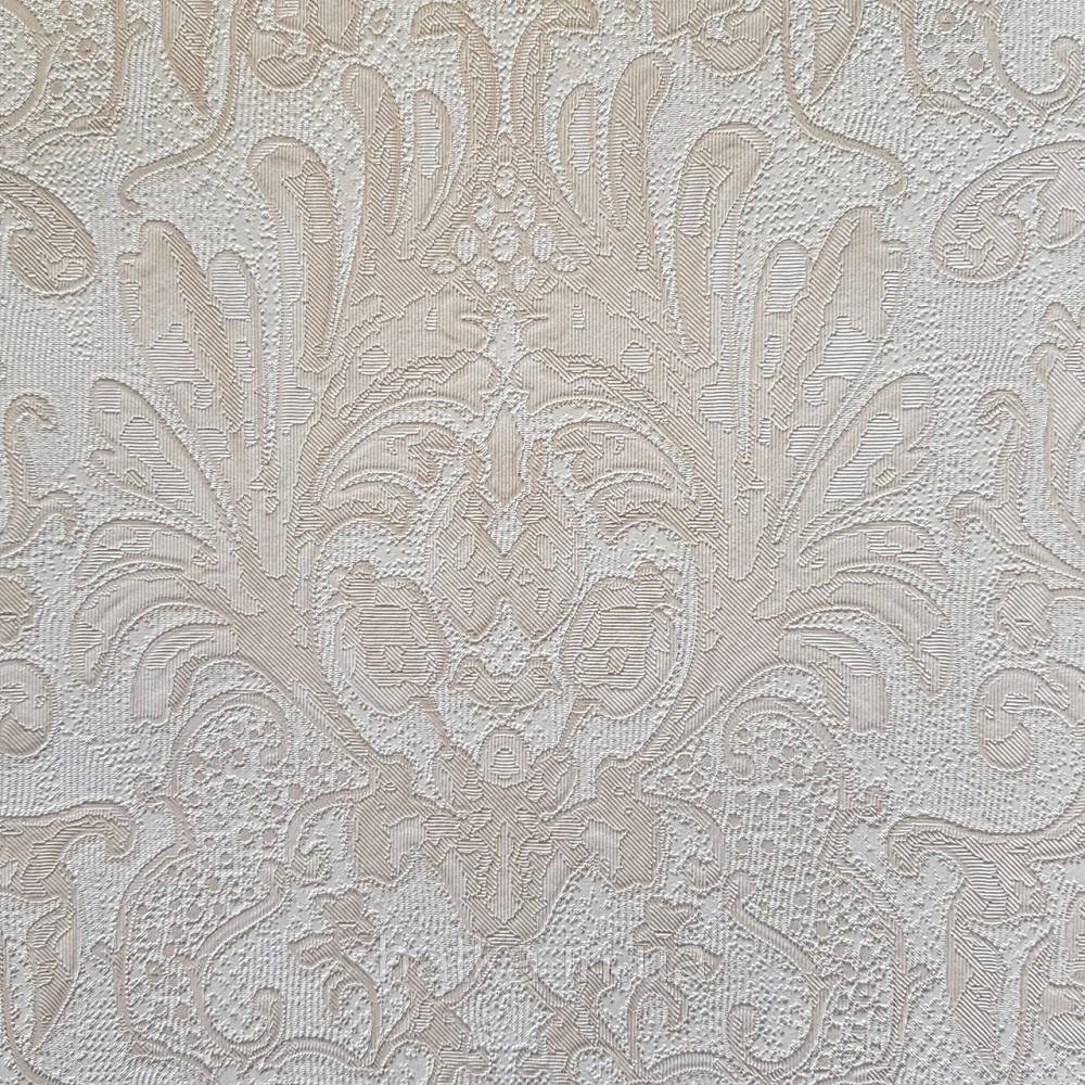 Шпалери метрові вінілові на флізелін Yuanlong Samsara метрові вензелі завитки структурні бежеві на білому Київ - фото 3