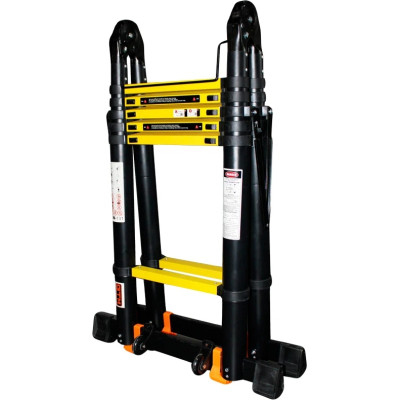 Драбина GTM трансформер телескопічна 2*4сх 0,9-3,4м анодований алюміній (KME3034B/1.7+1.7) Вінниця - фото 2