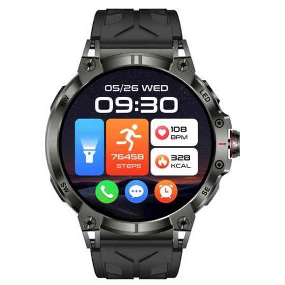 Умные наручные спортивные часы Smart Stalker Max с компасом (Черные) Винница