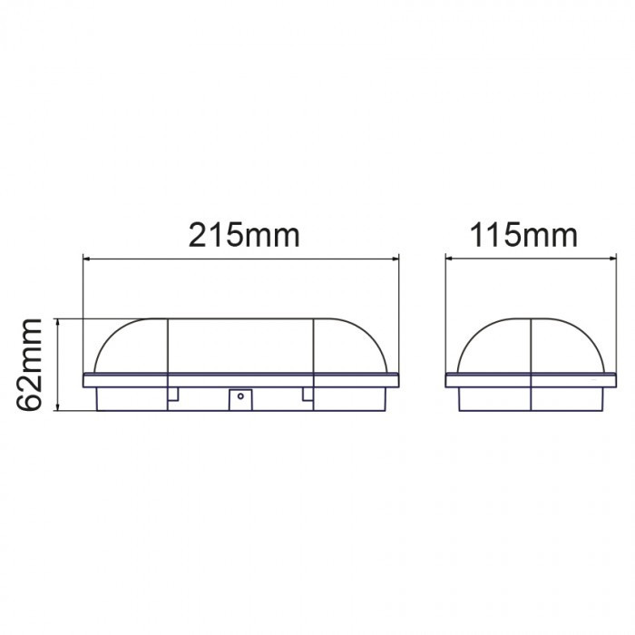 Світлодіодний світильник вологозахищений PALERMO-15 3CCT 15W IP54 чорний з датчиком руху Київ - фото 2