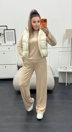 Костюм двійка — лонгслів з драпіруванням + брюки Одеса