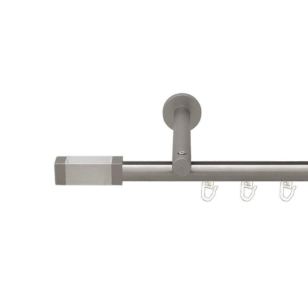 Карниз Orvit Квадро металевий однорядний циліндр на профіль (16 см) профільна труба  Сатин 19 мм 160 см Львов - изображение 1