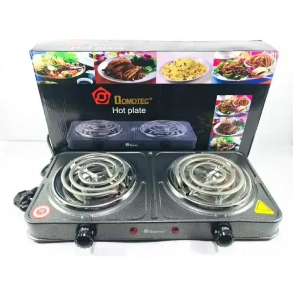 Электроплита спиральная на 2 конфорки Domotec MS-5802 Коломия - фото 2