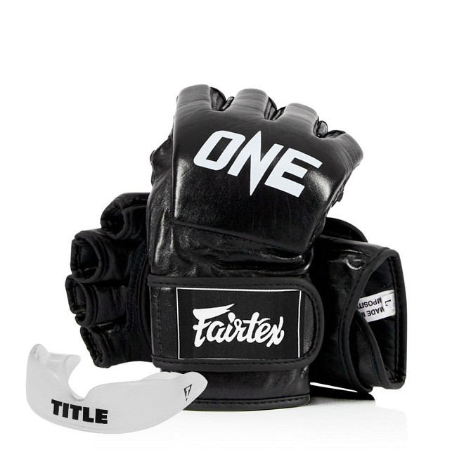 Рукавиці для ММА Fairtex FGV12 ONE Black M Кам'янське - фото 1