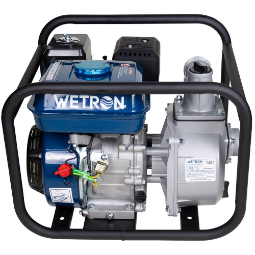 Мотопомпа бензинова 7,5к/с 28 м 30 м³/год 4-х тактний 1,7 годин безперервної роботи Wetron Житомир