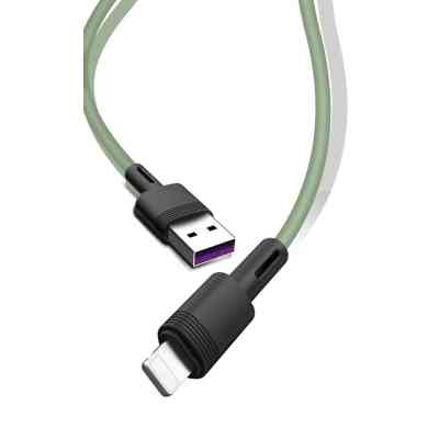 Дата кабель USB 2.0 AM to Lightning 1.0m 5A green XO (NB166-L-1-GR) Вінниця