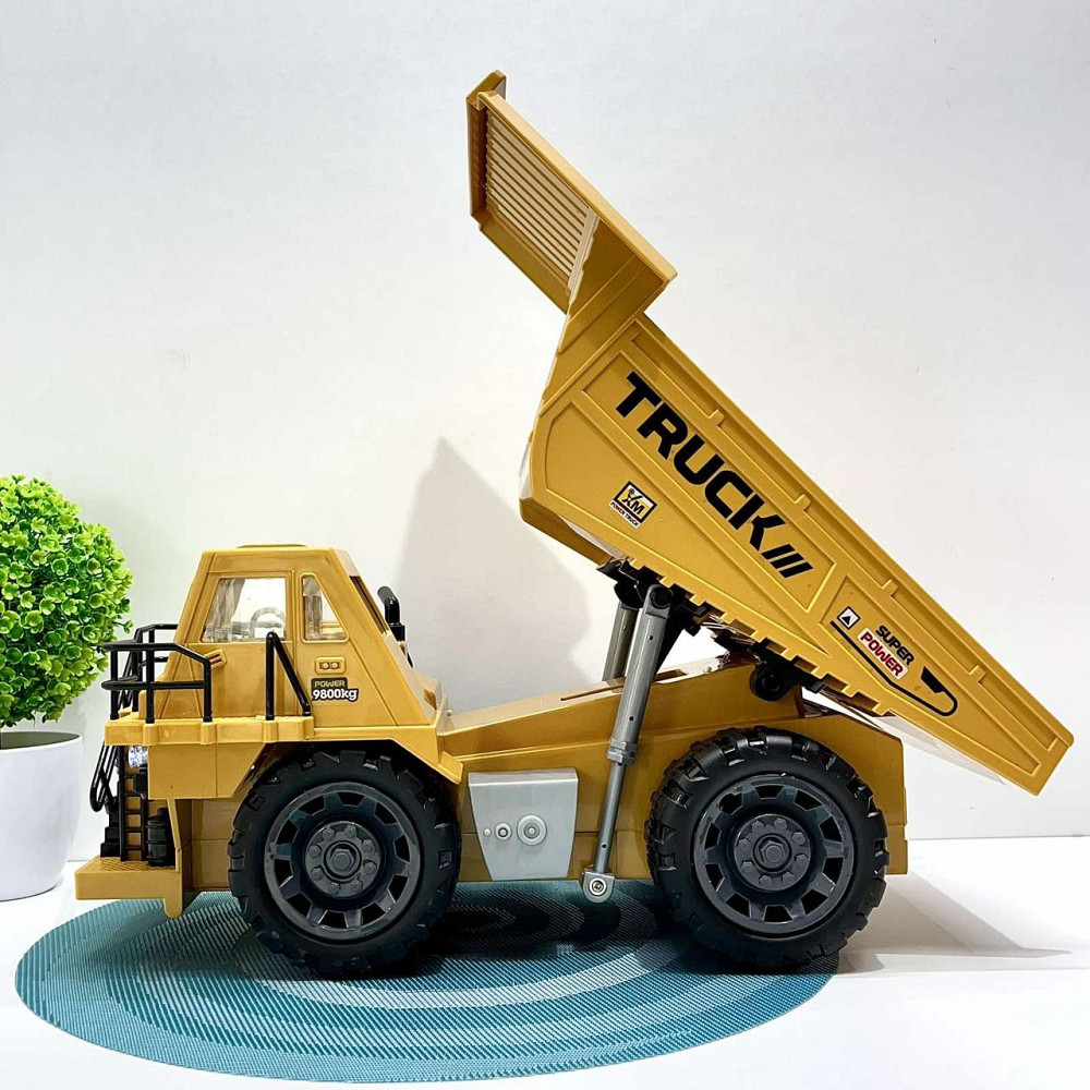 Машина самоскид на радіокеруванні світло звук 46 см Жовтий (XM-6819L) Чернігів - фото 2