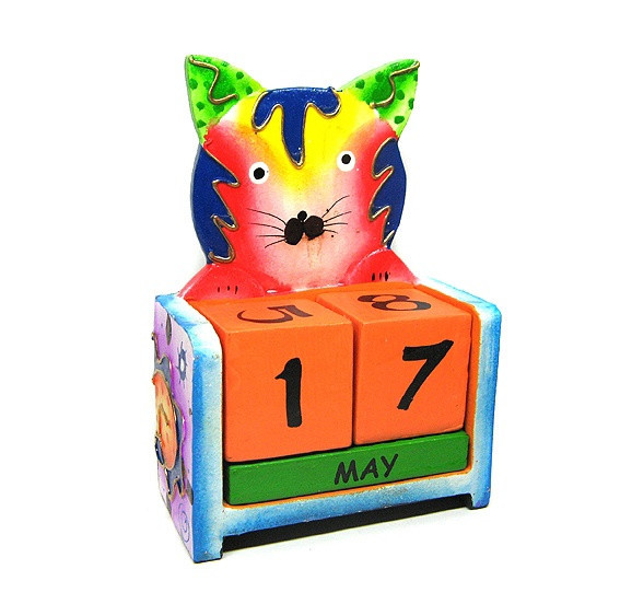 Календарь настольный деревянный Кот Киев - изображение 1