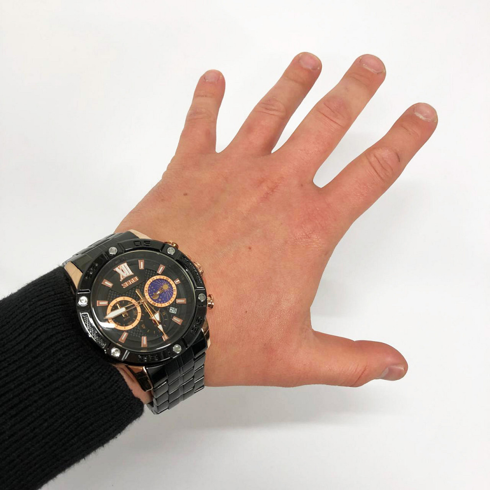 Наручний чоловічий годинник стильний діловий, Красиві чоловічі годинники наручні кварцові UD-85 Львів - фото 3