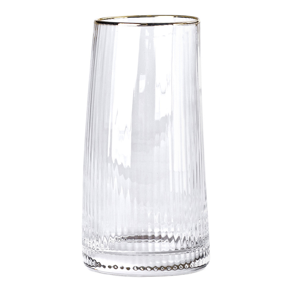 Набір стаканів високих 6 штук по 600 мл із золотим обідком HP-16-19 Коломия - фото 2