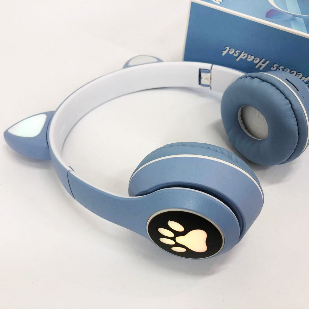 Детские аудио наушники Cat, Беспроводные наушники с кошачьими ушами и микрофоном, Кошачи навушники WY-78 Львов - изображение 7
