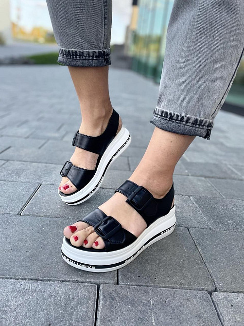 teona Босоніжки жіночі TEONA 134 чорні (літо, шкіра натуральна) (4098) Коломия - фото 10