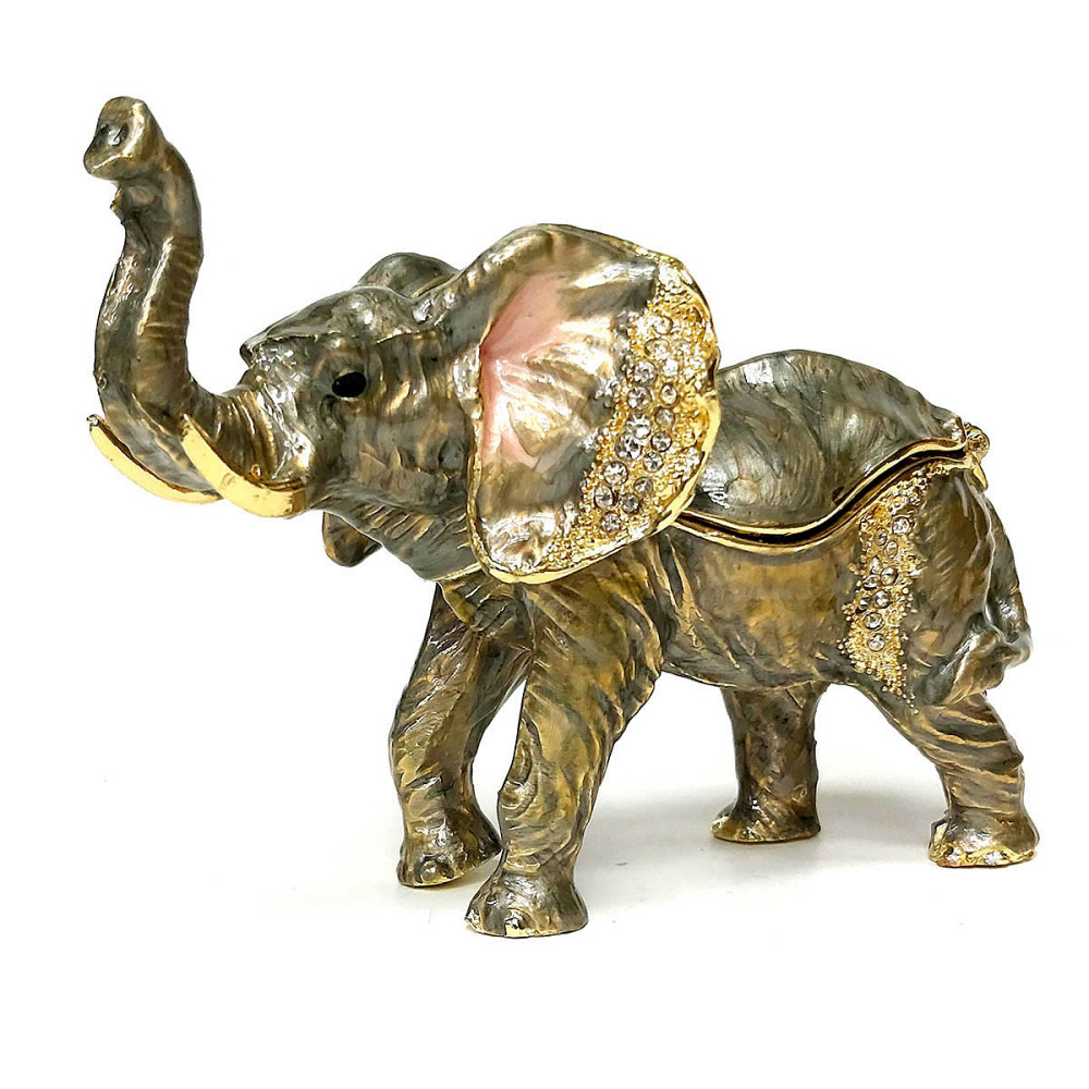 Шкатулка декоративная со стразами Слон Киев - изображение 1