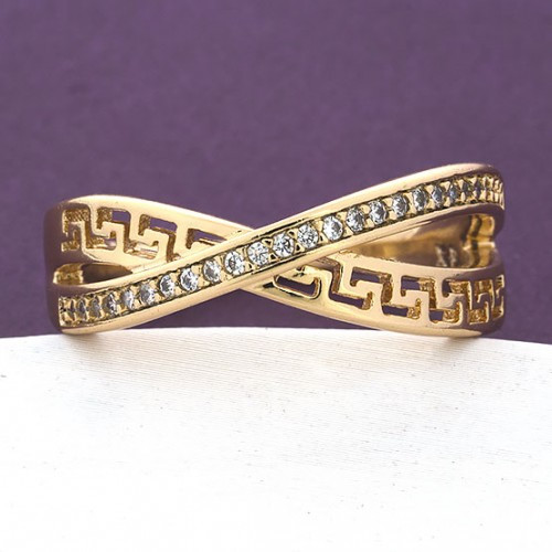 Кольцо 17 размер Xuping с камнями с дефектом Киев - изображение 1