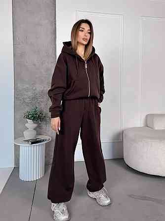 Женский теплый костюм с широкими штанами Одесса