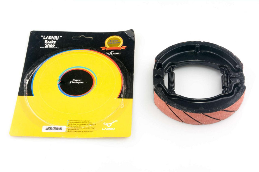 Колодки тормозные (барабан) скутер 4 Т китай 50-150 (13 колесо) Мукачево - изображение 1