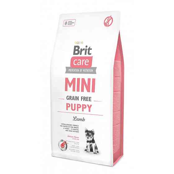 Сухий корм Brit Care GF Mini Puppy для цуценят мініатюрних порід, з ягням, 7 кг Вінниця