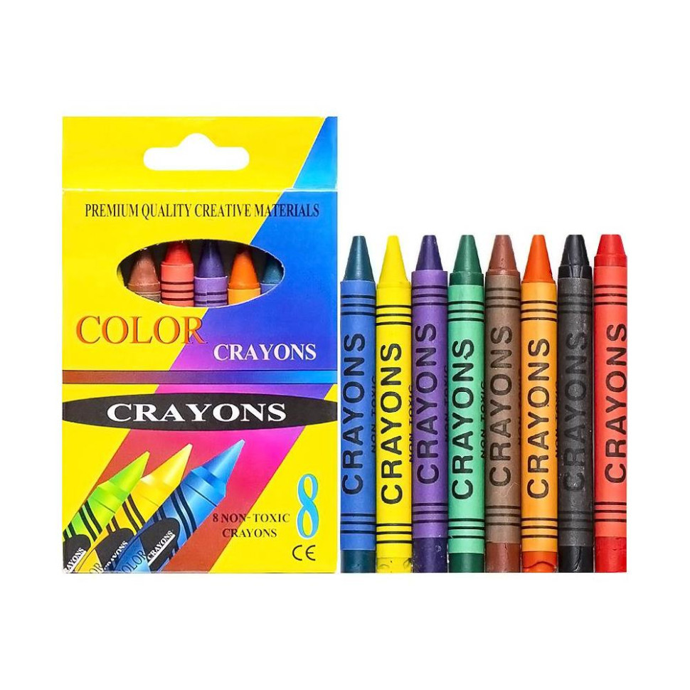 Карандаши восковые CRAYONS 2008A 8 цветов Винница - изображение 1