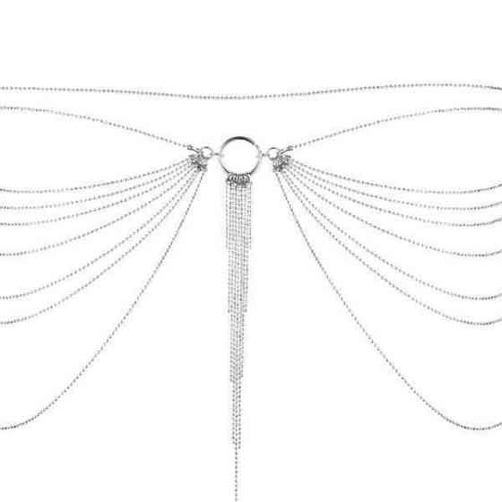Цепочка трусики или лиф Bijoux Indiscrets Magnifique Waist Chain - silver, украшение на тело Sex Aura Киев