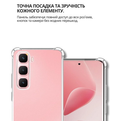 Чехол для мобильного телефона BeCover Anti-Shock Infinix Hot 60 Pro Plus (X6886) Clear (714698) Винница - изображение 4