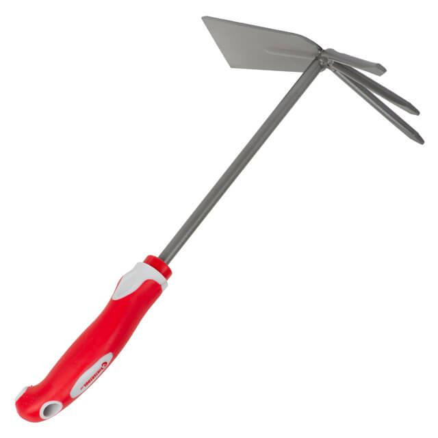 Сапа с мотыжкой садовая, 335×195 мм, комбинированная рукоятка INTERTOOL FT-0033 Киев - изображение 6