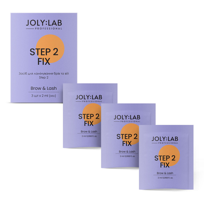 Набір засобів для ламінування брів та вій Step 2 Joly:Lab 3 шт х 2 мл Вінниця - фото 1