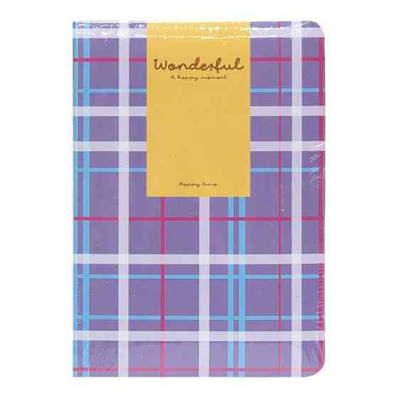 Блокнот A6 "Wonderful" 6701-1 твердий перепліт, 2 закладки та 2 гумки для ручок 80 аркушів 10х14,5 см Фіолетовий Вінниця