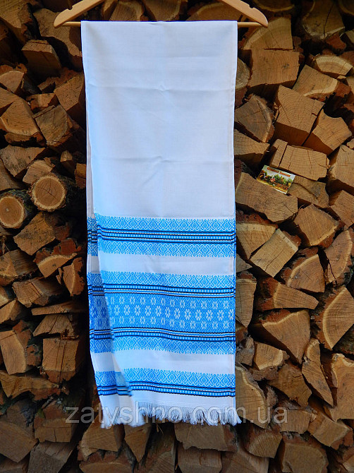 Голубой рушнык вышитый Киев - изображение 2
