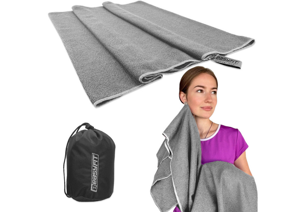 Рушник із мікрофібри 140х60 см EasyFit SilverWing в сумочці Коломия - фото 1