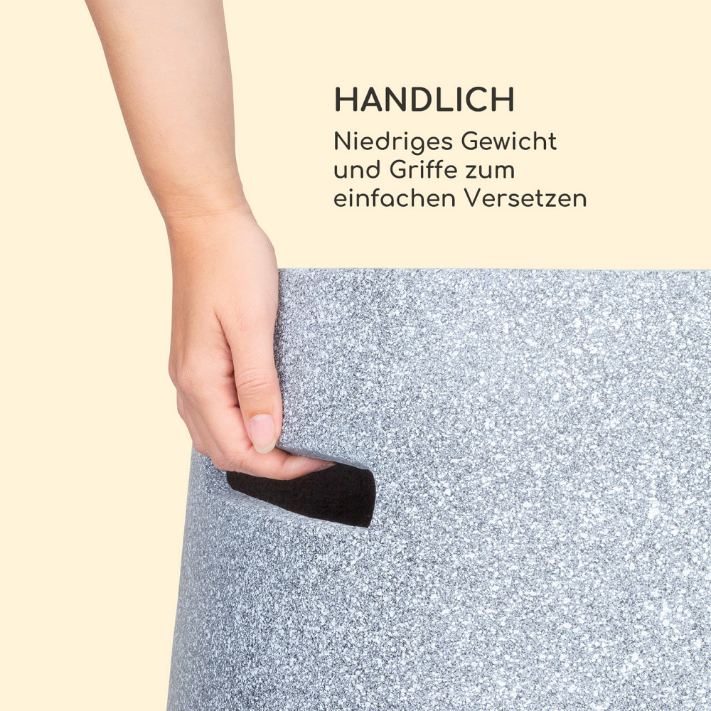 Чаша для костра Evora Ø45 см, деревянная решетка для гриля, искусственный камень, сталь, черный / имитация Ровно - изображение 8