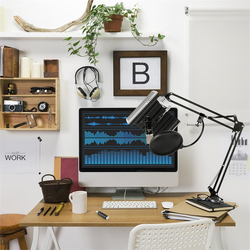 CM003 Микрофонный комплект Конденсаторный микрофон V5 USB конвертер черный (Германия, читать описание) Ровно - изображение 2