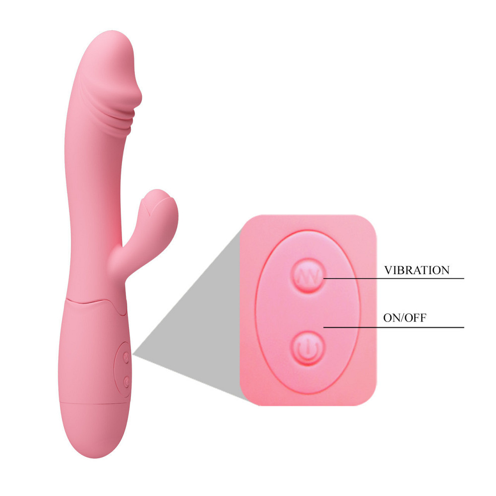 Вібратор - Pretty Love Snappy Vibrator Light Pink Sex Aura Київ - фото 4