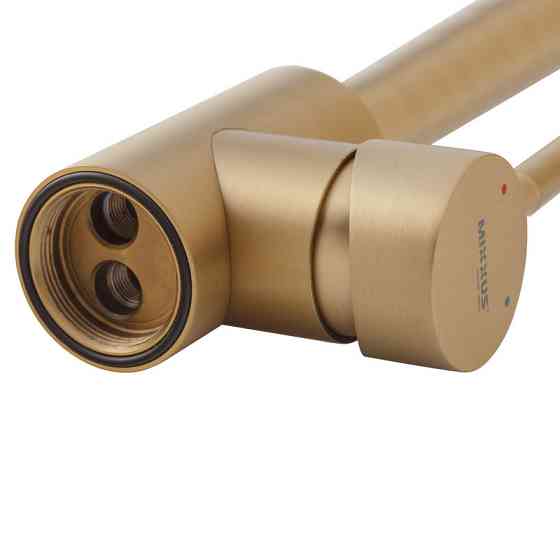 Змішувач для кухні Mixxus SUS-011 Brushed Gold з нержавіючої сталі SUS304 (Колір матове золото) (MI8435)   ( 20504 ) Харків