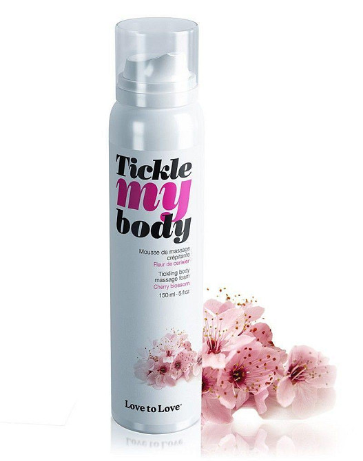 Массажная пена Love To Love TICKLE MY BODY Cherry Blossom (150 мл) увлажняющая Sex Aura Киев - изображение 1
