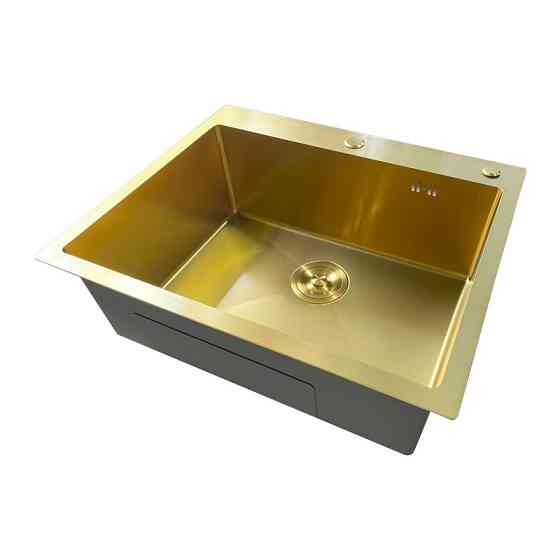 Мийка Mixxus MH6050 Micro Decor Brushed Gold  з нержавіючої сталі   ( 12812 ) Харків