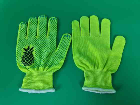 Перчатки рабочие  синтетика салатовая 