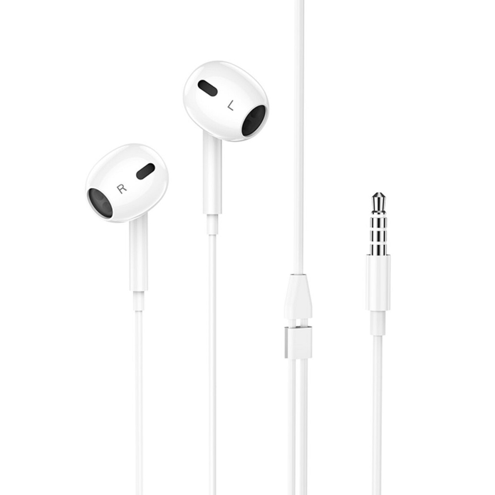 Навушники HOCO M1 Max crystal earphones with mic White Киев - изображение 1