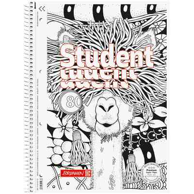 Зошит Brunnen Коледж-блок А4 Premium лінія 80 аркушів Zenart Lama (10-674 27 02) Вінниця