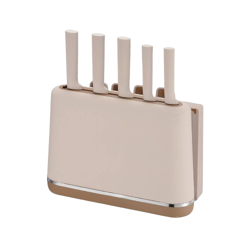 Набір ножів 10 предметів:(5шт + підставка + обробні дошки) MR-1412-BEIGE Maestro Житомир - фото 4