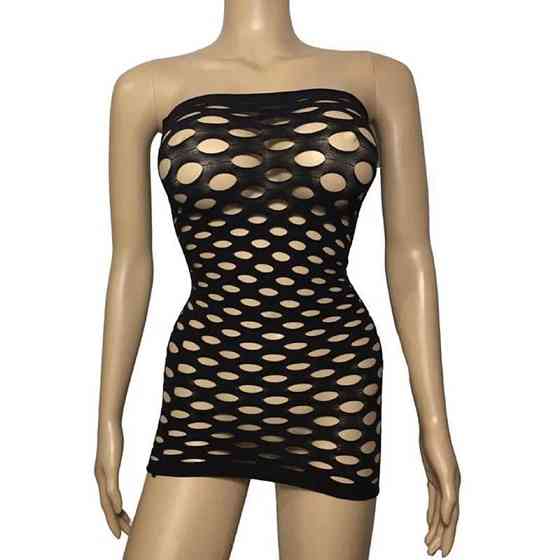 Сексуальное платье сетка one size черный Киев