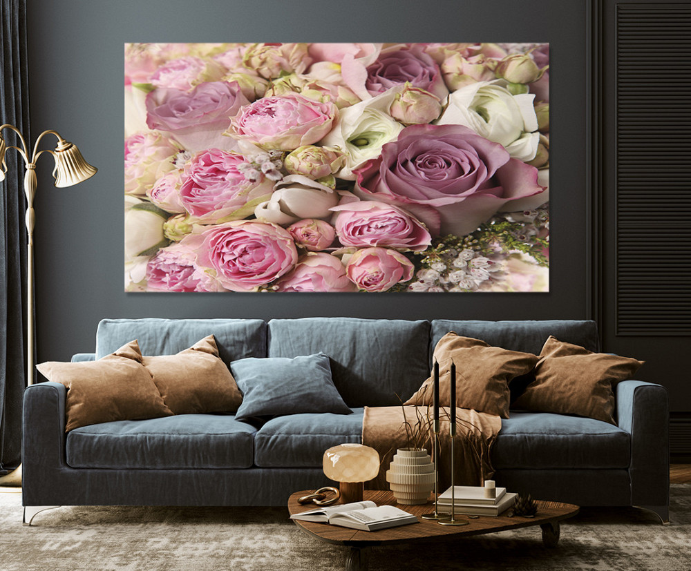 Картина холст у вітальню / спальню   Троянди    MLP_61 ( 60х30см ) 50x100 см Київ - фото 3