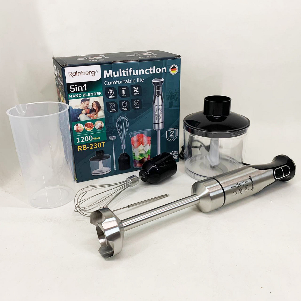 Блендер настільний електричний, Занурювальний кухонний блендер з ємністю з легким керуванням ZH-87 Івано-Франківськ - фото 1