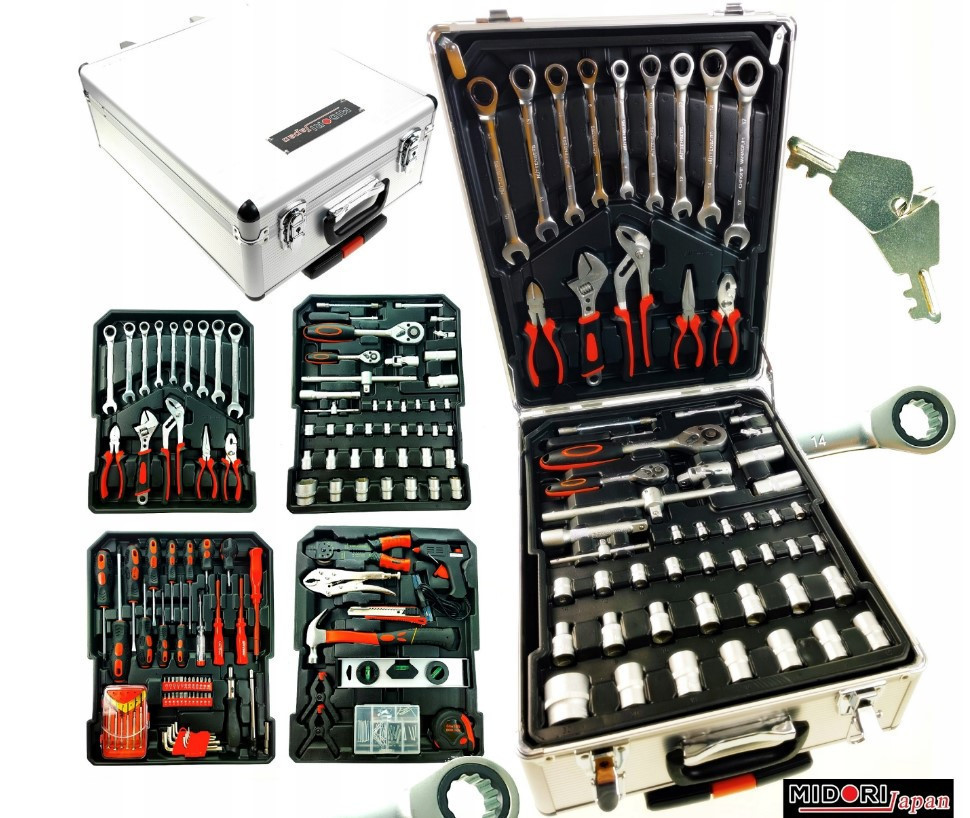 Набір інструментів MJ-599 599 предметів у валізі з колесами, ключі, тріскачки, біти, викрутки Одеса - фото 2